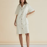 Dawson Denim Dress - Off-White