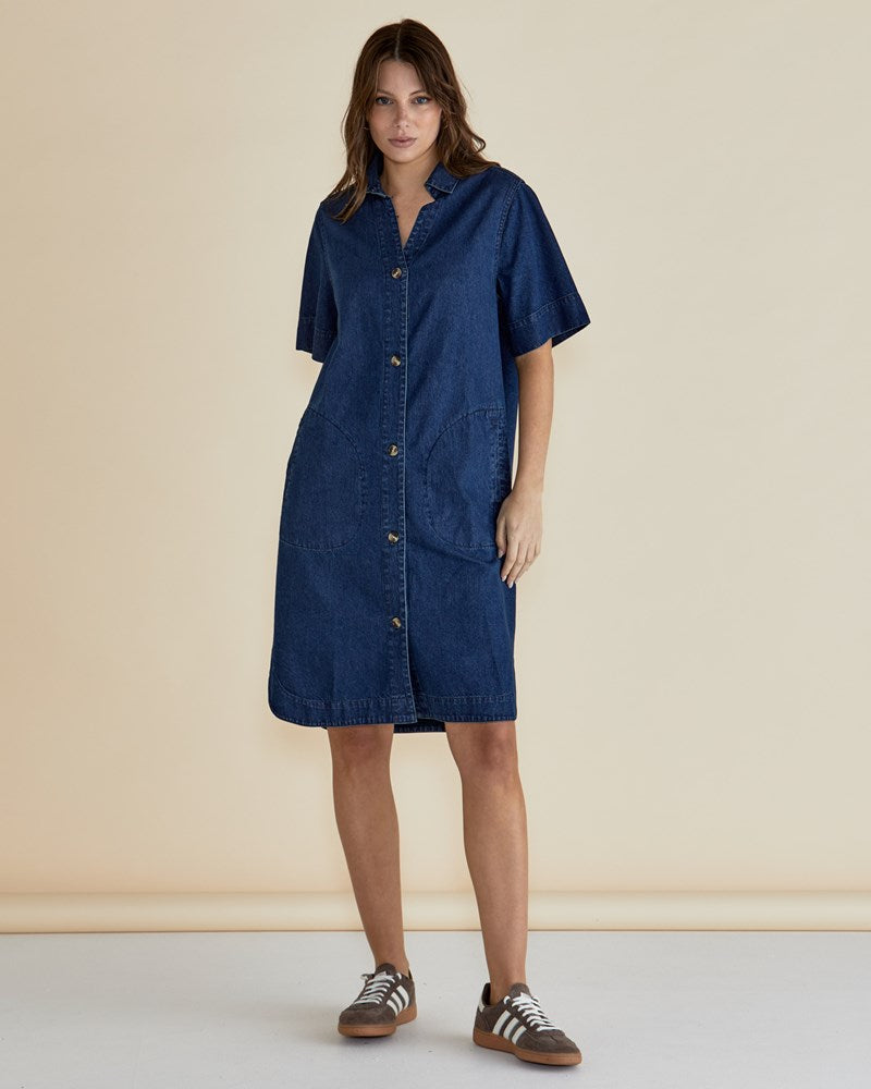 Dawson Denim Dress - Vintage Wash