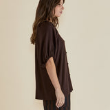 Asher Blouse - Chocolate