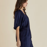 Asher Blouse - Dark Blue