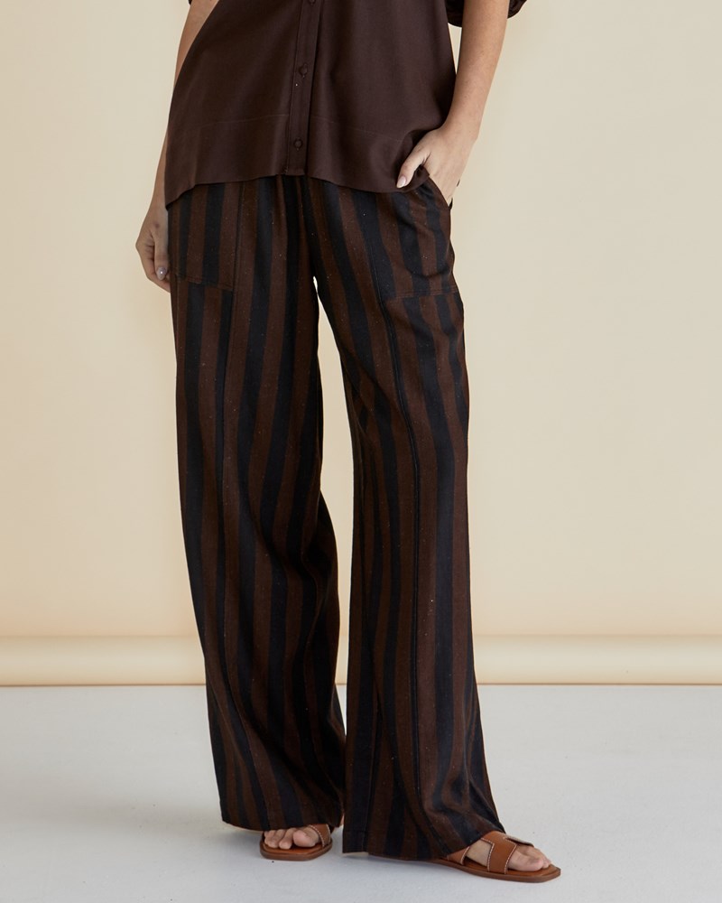 Tamara Pant - Chocolate Stripe