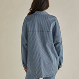 Cherry Denim Shirt - Pinstripe