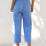 Parker Pant - Berry Blue Stripe