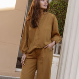 London Lyocell Blouse - Tan