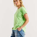 Hailey Short Sleeve Tee - Bright Green