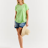 Hailey Short Sleeve Tee - Bright Green