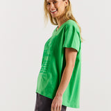 Teagan V-Neck Tee - Surf Beach Print