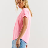 Hailey Short Sleeve Tee - Bright Pink