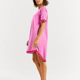 Nyree Dress - Red/Pink Ric Rac