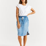 Alina Denim Skirt - Denim Blue