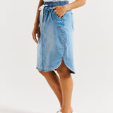 Alina Denim Skirt - Denim Blue