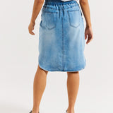 Alina Denim Skirt - Denim Blue