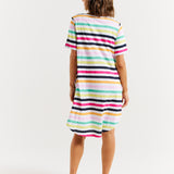 Nyree Dress - Rainbow Stripe