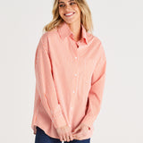 Saskia Shirt - Tomato Stripe