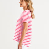 Luella Tee - Cherry Blossom Stripe