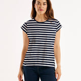 Michaela Top - Navy Stripe