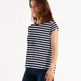 Michaela Top - Navy Stripe