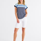 Gracie Short Sleeve Tee - Blue Haze