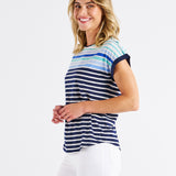 Gracie Short Sleeve Tee - Blue Haze