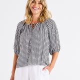 Camilla Blouse - Geometric Print