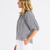 Camilla Blouse - Geometric Print