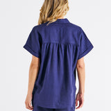 Flynn Short Sleeve Shirt - Navy