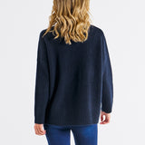 Luna Knit Jumper - Navy