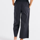 Sevilla Wide Leg Cotton Pant - Black