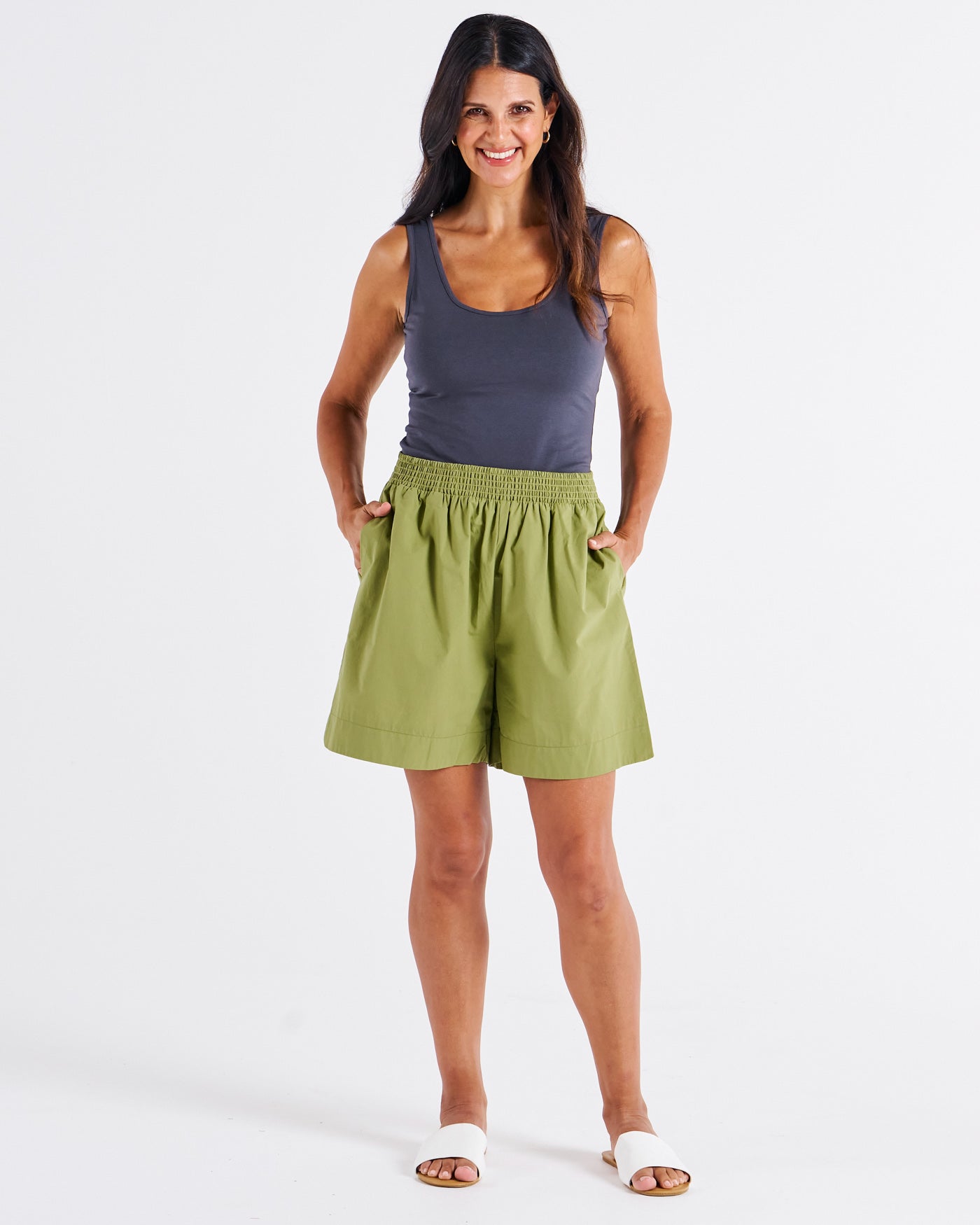 Pomona Cotton Short - Pistachio