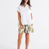 Mara Short Sleeve Shirt - White