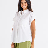 Mara Short Sleeve Shirt - White