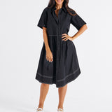 Denver Cotton Dress - Black