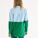 Splice Shirt - Green/Blue Splice