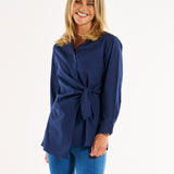 Zuric Wrap Shirt - Navy