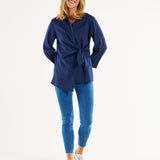 Zuric Wrap Shirt - Navy