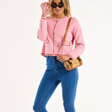 Lady Cardigan - Pink/Red