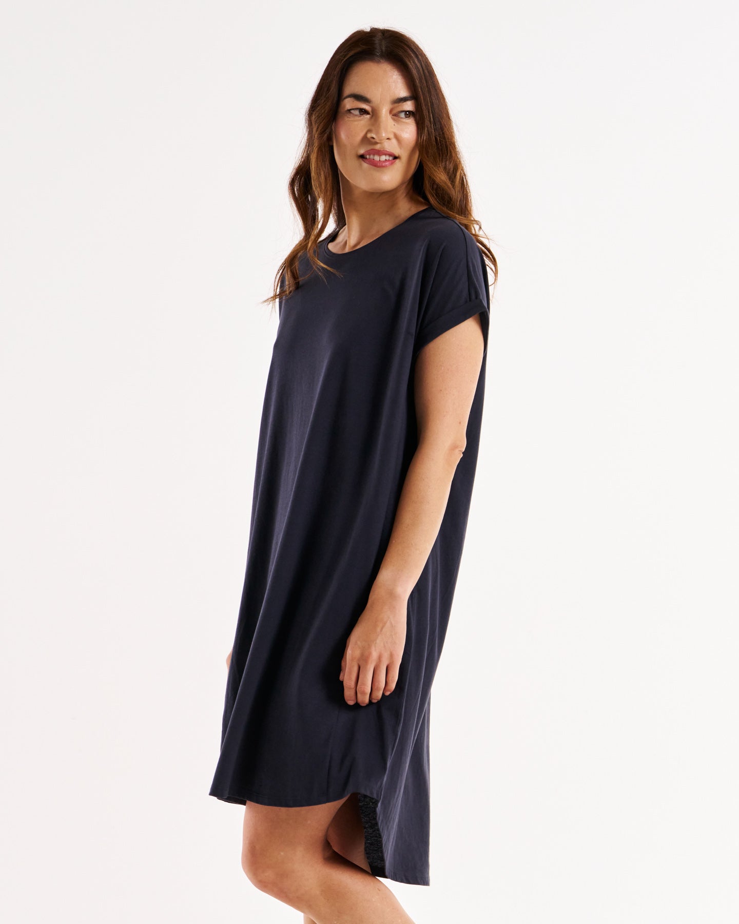 Maxine T-Shirt Dress - Coal