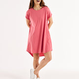 Maxine T-Shirt Dress - Dusty Rose