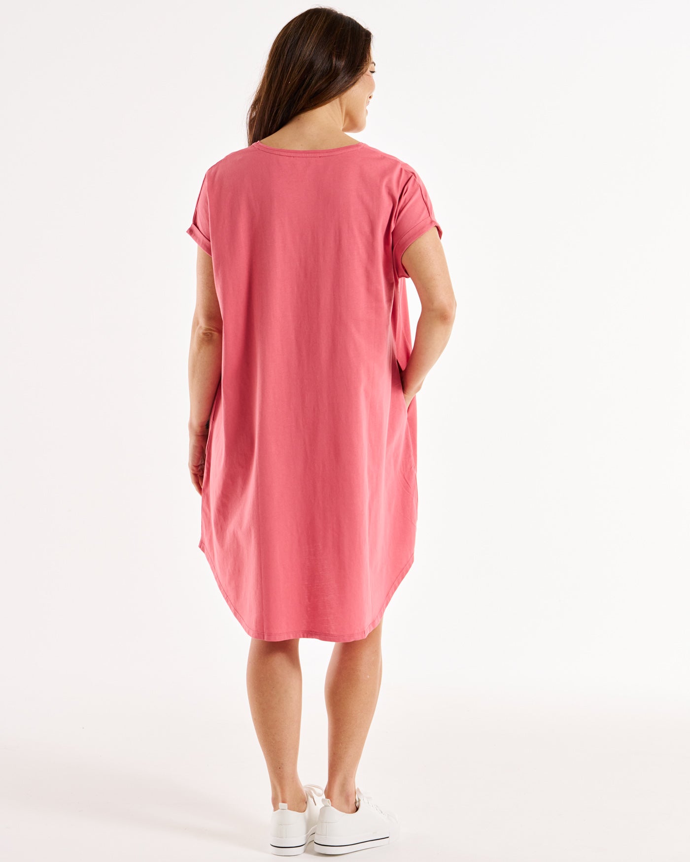 Maxine T-Shirt Dress - Dusty Rose