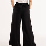 Venus Satin Pant - Black