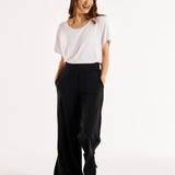 Venus Satin Pant - Black