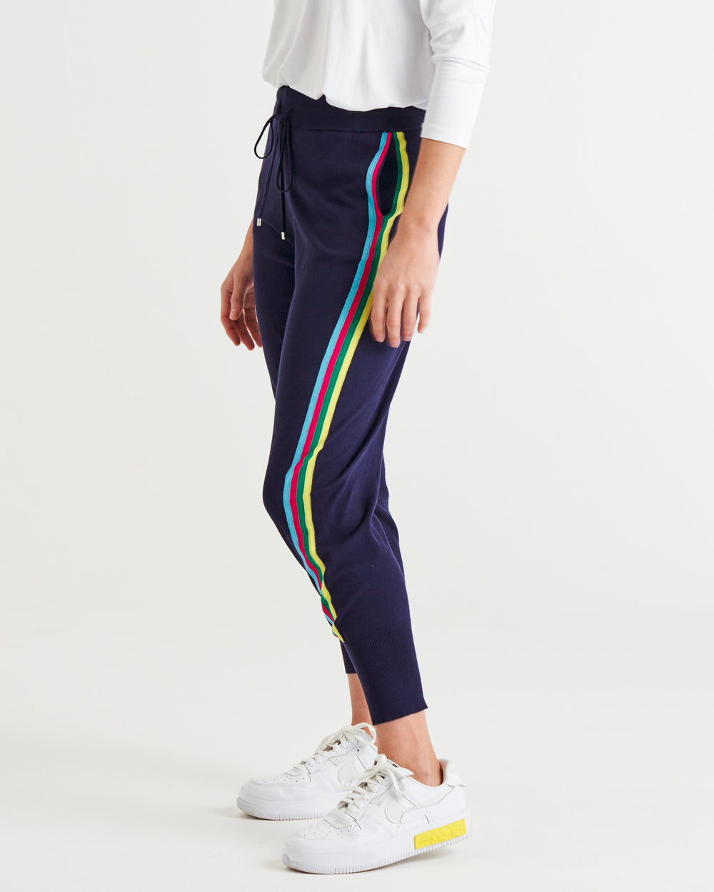 Aida Knit Jogger Pant - Blue Rainbow