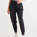 Cara High Rise Stretchy Travel Jogger - Black