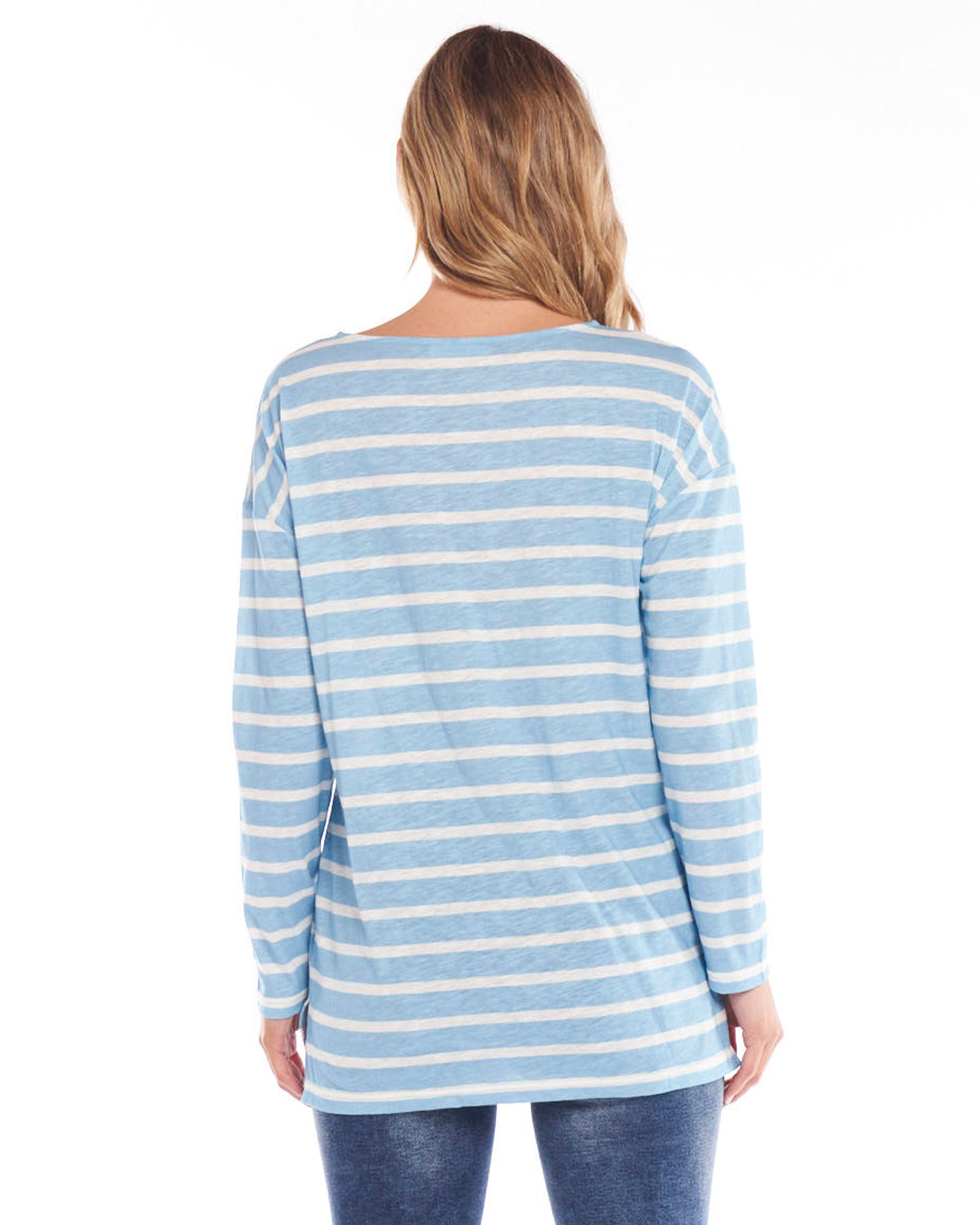 Monique Top - Ice Blue Stripe