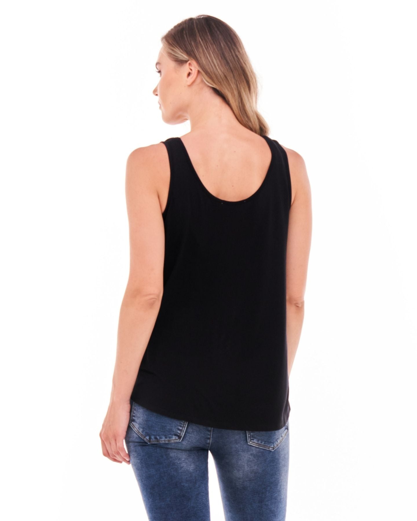 Sirena Reversible Flowy Basic Tank - Black