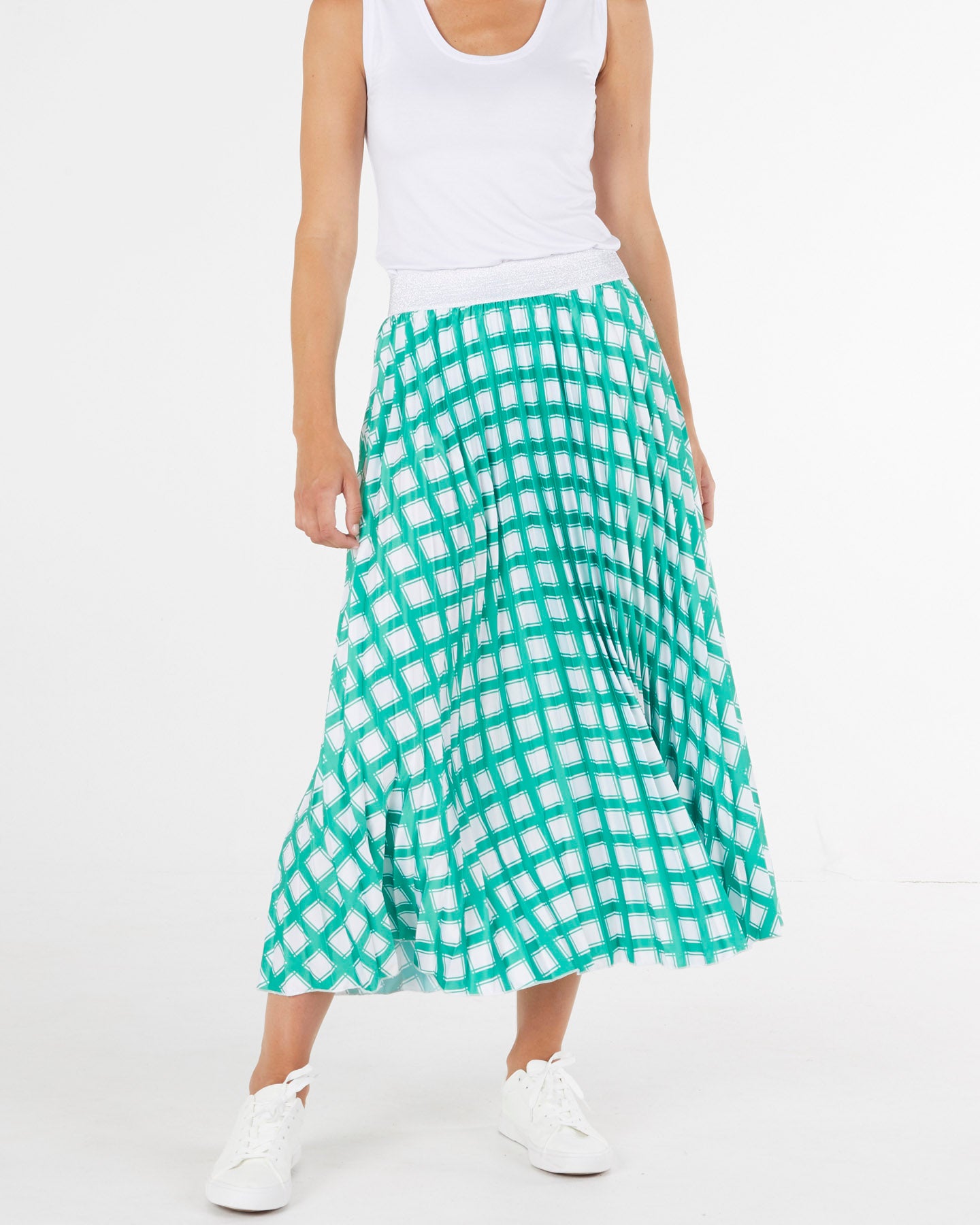 Kit Pleated Skirt in Chevron, BETTY BASICS
